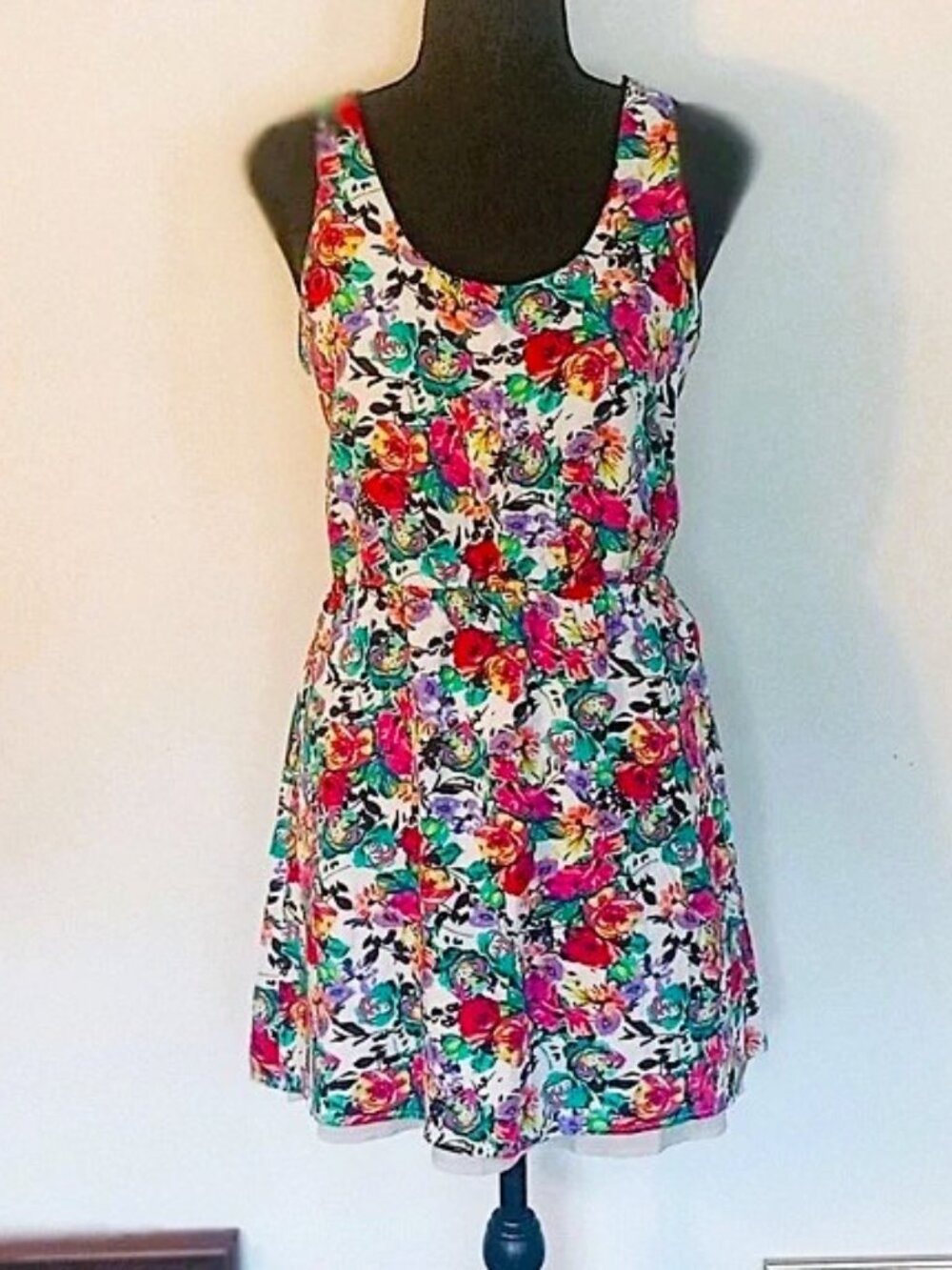 Floral Tank Dress / Size X-tra Large / by Belle du Jour
